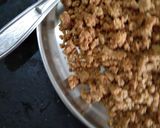 A picture of step 2 of Gud papadi laddoo.