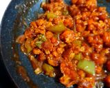 A picture of step 5 of Chilli Gobhi.