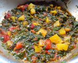 A picture of step 5 of Sweet Potato -Methi Sabzi.
