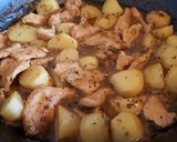 Foto del paso 6 de la receta: Pavo con salsa de sidra y patatas