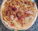 Foto del paso 7 de la receta: Tarta de puerro, jamón y arvejas