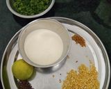 A picture of step 1 of Veg suji balls.