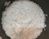 A picture of step 8 of Urad kadhi with rice.