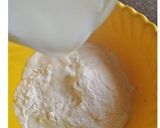 A picture of step 1 of Sessemi Choco windwo dosa.
