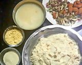 A picture of step 1 of Moong dal halwa.