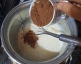 A picture of step 2 of Chocolate icing cake.