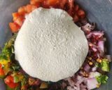 A picture of step 3 of Chickpeas Hung Curd Salad Sandwich - Kala Chana Dahi Salad Sandwich.
