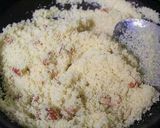 A picture of step 3 of Rava /suji laddu.