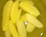 A picture of step 1 of Aloo gosht.