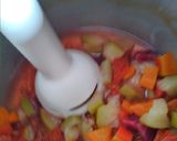 A picture of step 4 of Mix veg soup.