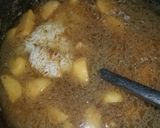 A picture of step 3 of Zeera rice with potatoes.