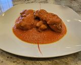 Foto del paso 6 de la receta: Jamoncitos de pollo con salsa de pimientos y tomate