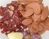 Foto langkah ke 2 dari resep Pizza Sosis Daging Teflon.