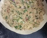 A picture of step 2 of Khasta karara aloo paratha.