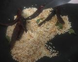 A picture of step 1 of Ellu Sadam or Sesame Rice.