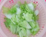 Foto langkah ke 2 dari resep Sawi Udang Kukus Tahu Telur.