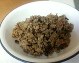 A picture of step 1 of Appalachian Sausage Gravy for biscuits.