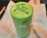 Hình bước làm 3 của món Sữa tươi kem matcha dẻo trân châu