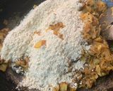 A picture of step 3 of Cabbage aloo pakora in air fryer.