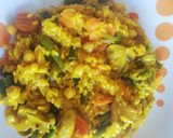 Foto del paso 4 de la receta: Paella de arroz con verduras y garbanzos
