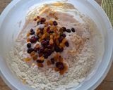 Foszlos fonott mazsolás kalács recept fázis 2 fotója