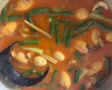 Foto langkah ke 4 dari resep Gulai cumi isi tahu + telor puyuh dan labu,kcng panjang.