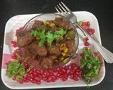 A picture of step 8 of Spicy Soya Manchurian Chilli.