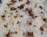 A picture of step 10 of Chicken Bar-B-Q rice platter with mayo sauce 🫙❤️😋.