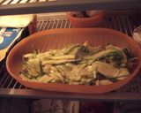 A picture of step 3 of Pasta Salad with Smoked Salmon and Lemon-Marinated Zucchini.