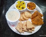 A picture of step 2 of Milk custard with puri and thepla.