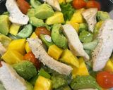 Hình bước làm 4 của món Salad Ức Gà, Bơ, Xoài
