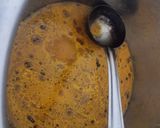 A picture of step 4 of Fulori Kadhi (UP style Pakoda Kadhi).