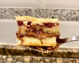 Foto del paso 14 de la receta: Pastel rústico con Nutella, mermelada de frambuesas y Almendra