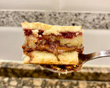 Foto del paso 14 de la receta: Pastel rústico con Nutella, mermelada de frambuesas y Almendra