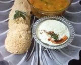 A picture of step 4 of Red rice idli (kerela style).