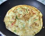 A picture of step 11 of Vegetables Omlette.