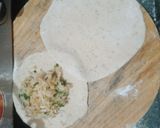 A picture of step 4 of Punjabi paratha thali(radish layered paratha, Yoghurt lassi).