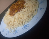 A picture of step 9 of Spagetti with cabbage sauce.