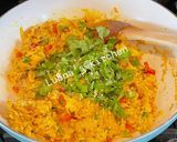 A picture of step 4 of Khagina (Pakistani breakfast):.