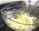A picture of step 6 of Egg-cheese salad in bread cups.