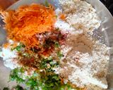 A picture of step 1 of Dahi ke kebab (no onion garlic).
