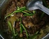 A picture of step 4 of Fried Roho and figo (cows heart and kidney)#4weekchallenge.