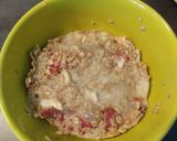 Une image de l'étape 2 de Bolwcake chèvre lardons pour un repas rapide avec une salade.