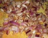 A picture of step 2 of Tandoori onion chapati without tandoor.