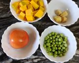 A picture of step 1 of Pumpkin Soup (no onion no garlic).