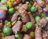 Foto del paso 6 de la receta: 🌮TACOS🌮 CON MASA ESTILO RAPIDITAS Y RELLENO DE SALCHICHAS PARRILLERAS🌮