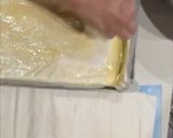 A picture of step 6 of Spanakopita (Spinach and feta pie).