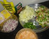 पाव भाजी (Pav bhaji recipe in hindi) रेसिपी चरण 1 फोटो