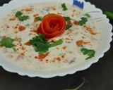 A picture of step 3 of Mixed Veg Raita.