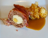 Foto del paso 6 de la receta: Pastel de carne con bacon y huevo